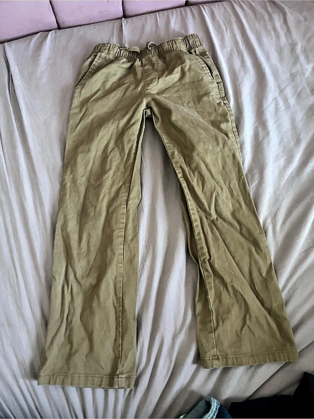 Old Navy Built-In Flex Straight Pull-On Pants Girls Large Green